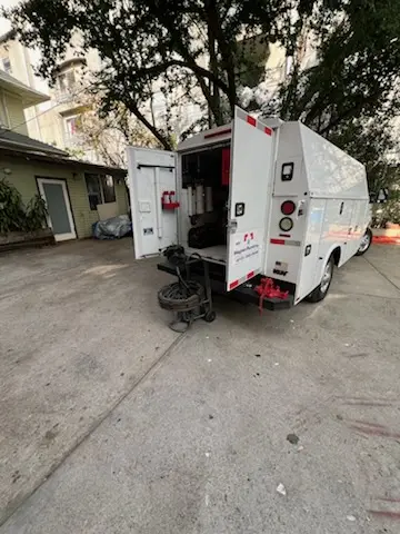 Magnet Plumbing service vehicle on-site for Water Heater Repair in Sunnydale